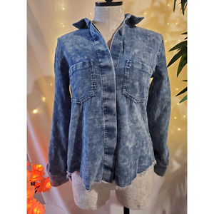 Anthropologie Cloth & Stone Corduroy Long Sleeve Button Up Shirt Women's Size XS